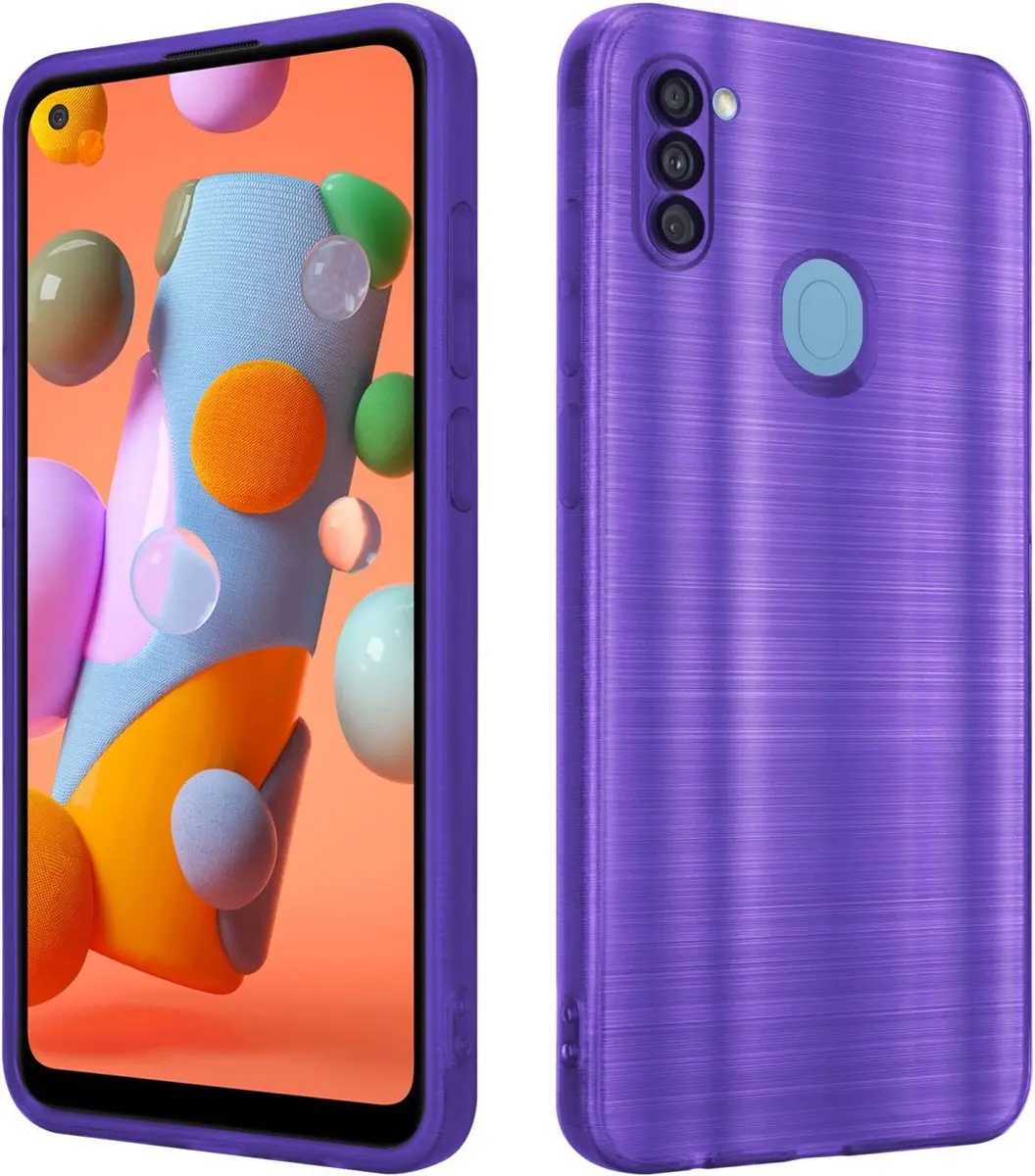 Cadorabo Hoesje geschikt voor Samsung Galaxy A11 / M11 in Brushed Paars