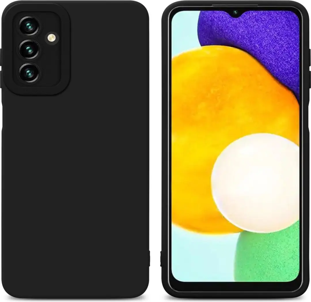 Cadorabo Hoesje geschikt voor Samsung Galaxy A13 5G in FLUID ZWART