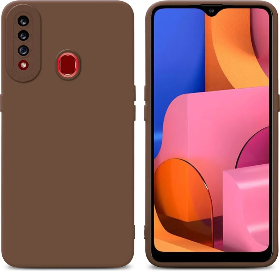 Cadorabo Hoesje geschikt voor Samsung Galaxy A20s in FLUID BRUIN