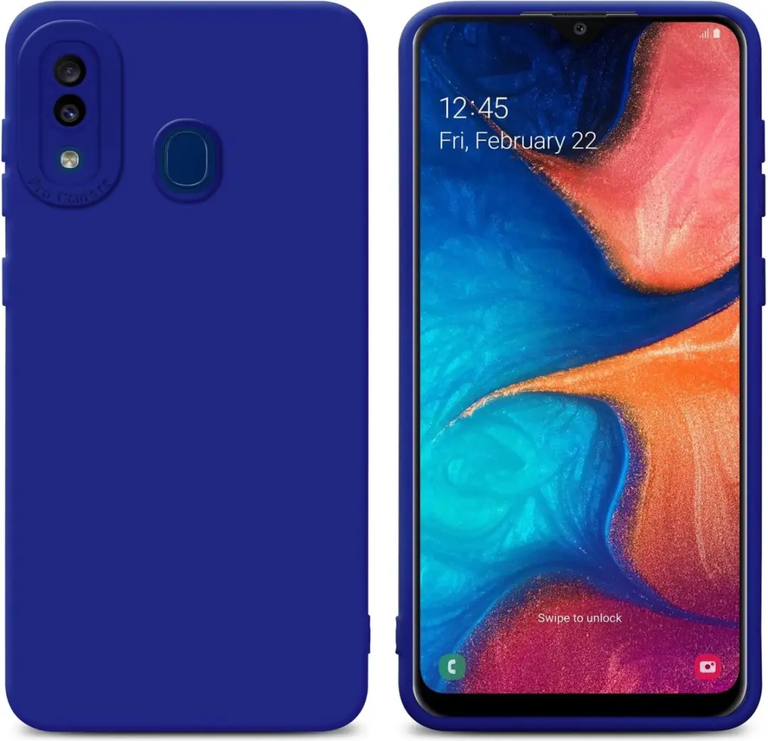Cadorabo Hoesje geschikt voor Samsung Galaxy A20 / A30 / M10s in FLUID BLAUW