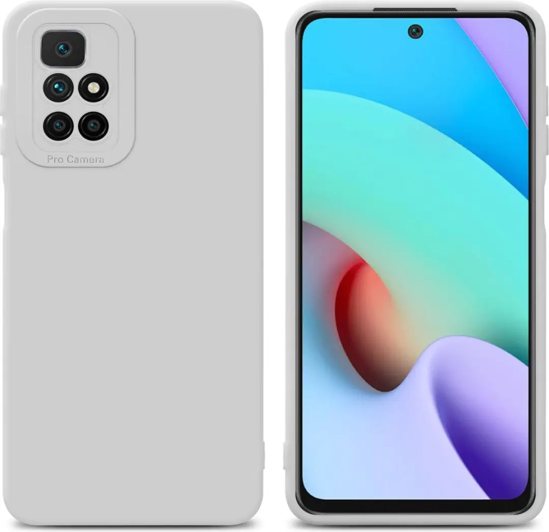 Cadorabo Hoesje geschikt voor Xiaomi RedMi 10 in FLUID WIT