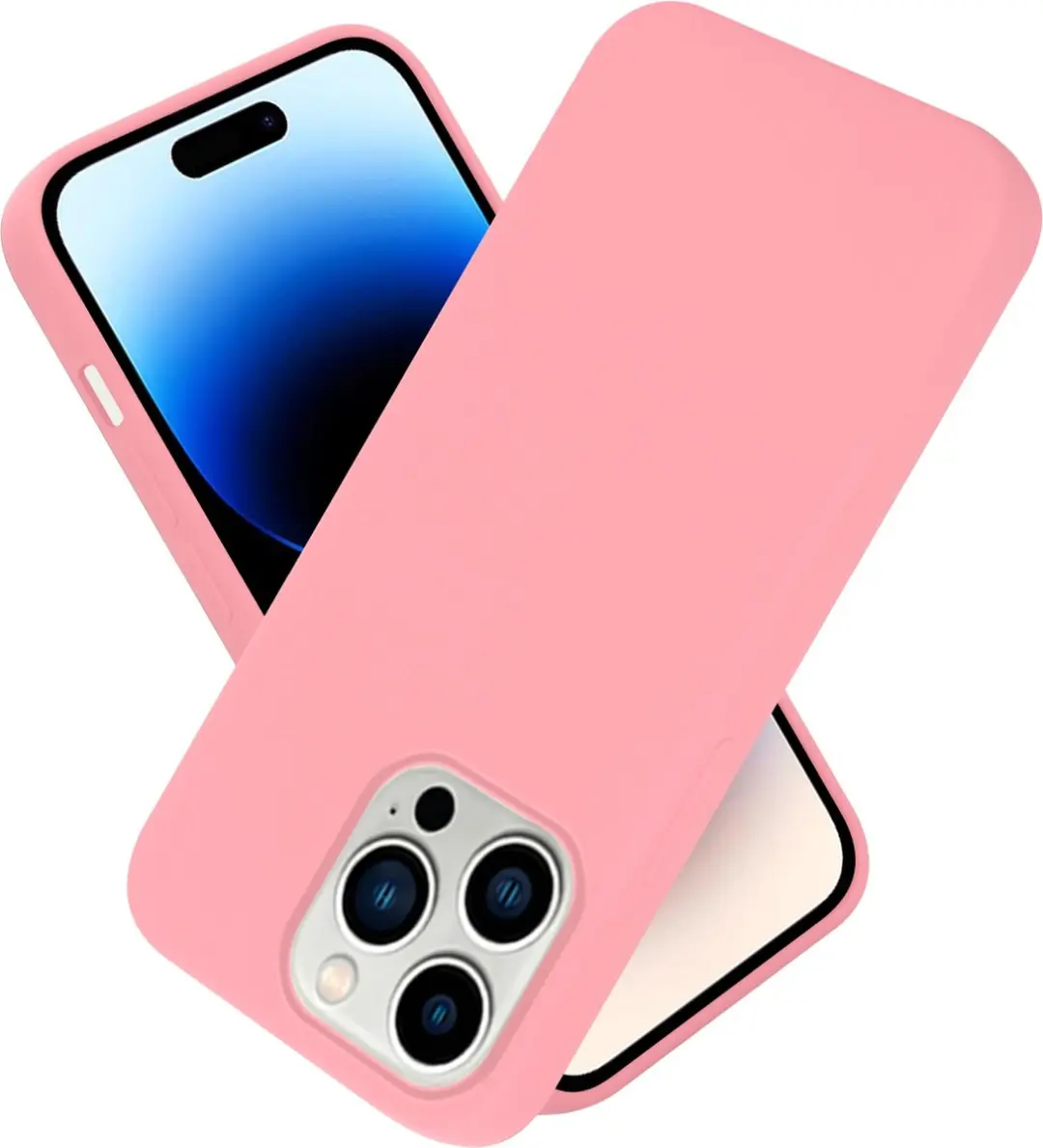 Cadorabo Hoesje geschikt voor Apple iPhone 14 PRO MAX in LIQUID ROZE