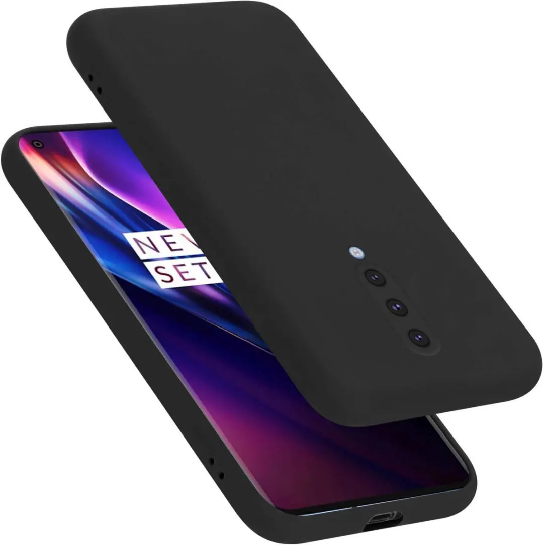 Cadorabo Hoesje geschikt voor OnePlus 8 in LIQUID ZWART
