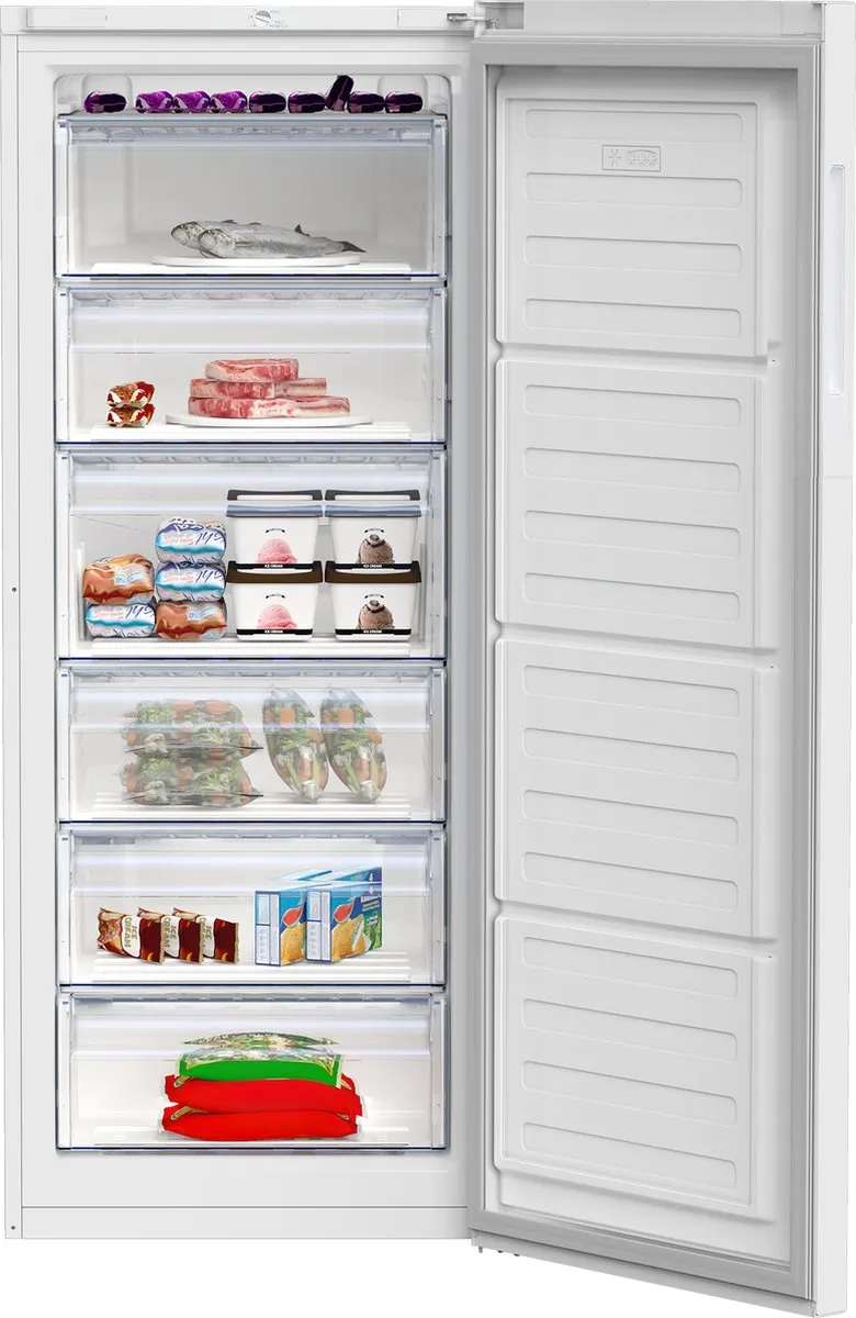 Beko RFSA240M41WN Vrieskast Vrijstaand 215L - Wit