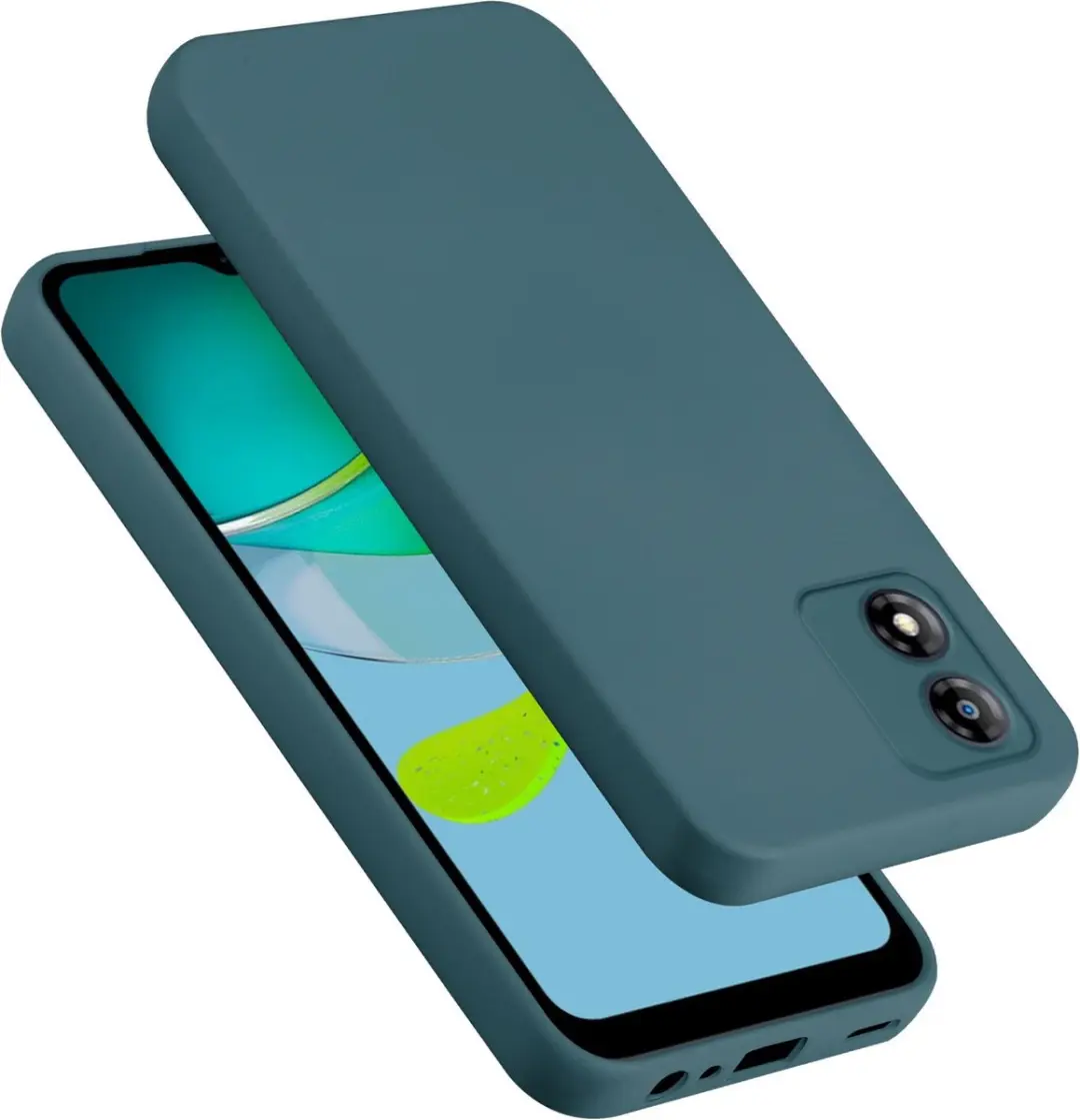 Cadorabo Hoesje geschikt voor Motorola Moto E13 in LIQUID GROEN