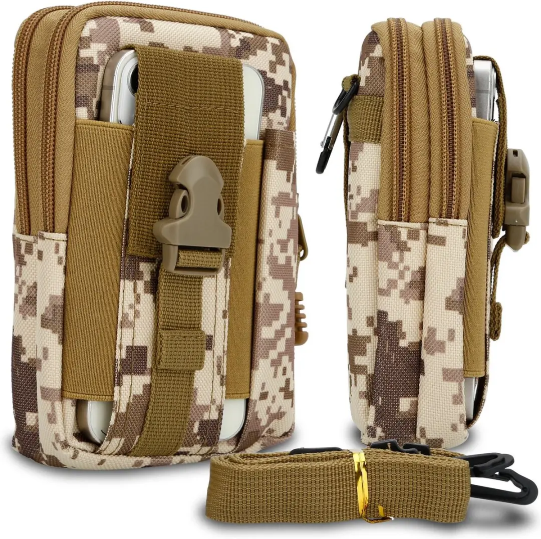 Hoesje geschikt voor Samsung Galaxy ON6 in beige camouflage tactische mobiele te