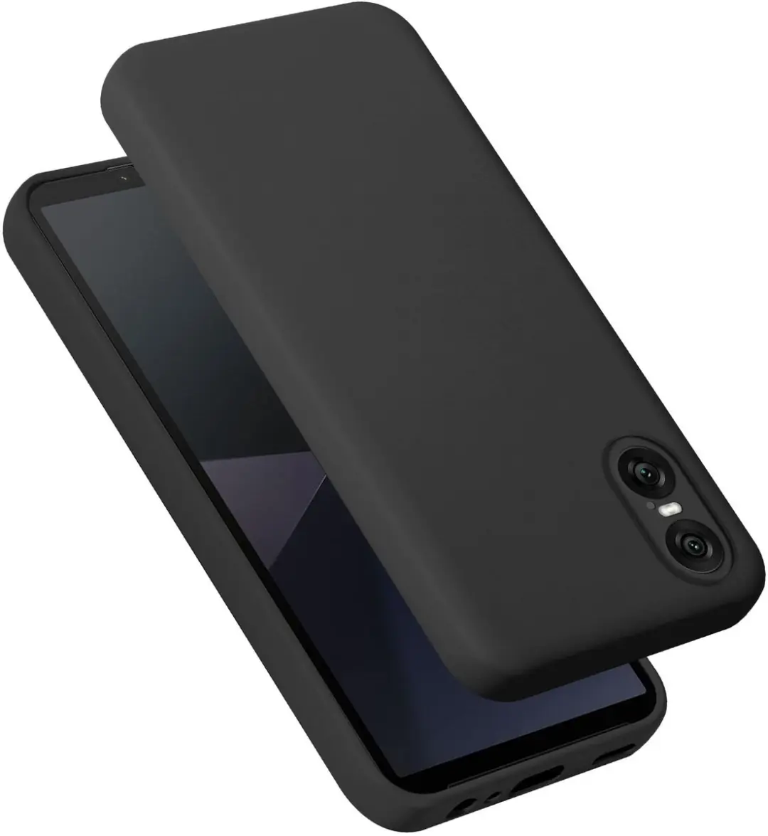 Cadorabo Hoesje geschikt voor Sony Xperia 10 VI in LIQUID ZWART