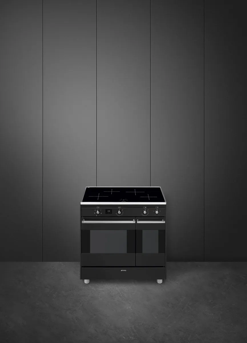 Smeg CG92IANT9 Inductiefornuis 90cm - 4 Zones - Antraciet