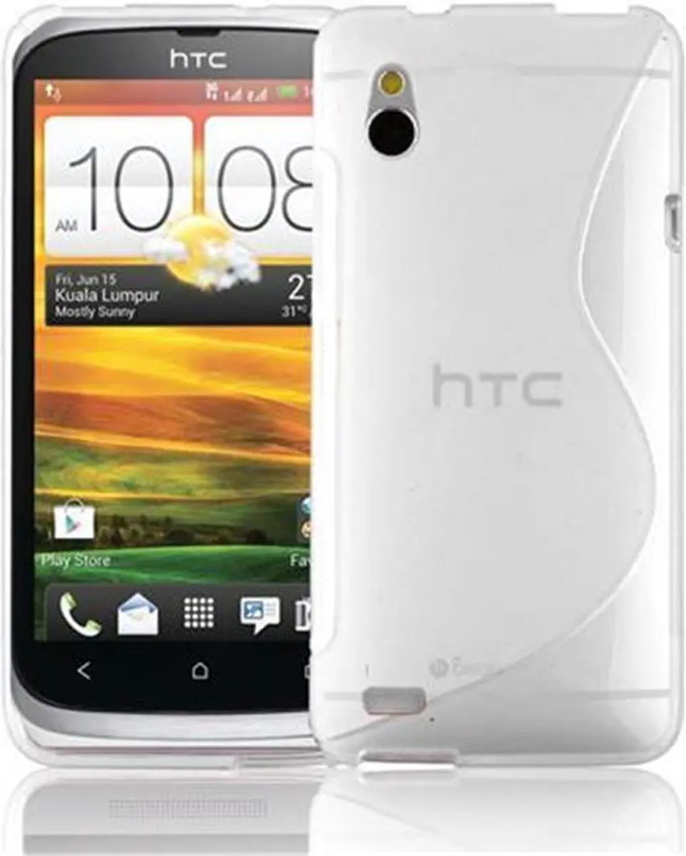 Cadorabo Hoesje geschikt voor HTC Desire V in MAGNESIUM WIT