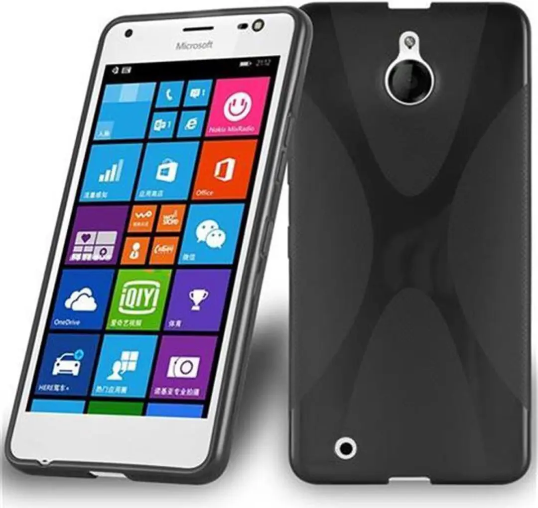Cadorabo Hoesje geschikt voor Nokia Lumia 850 in ZWARTE OXIDE