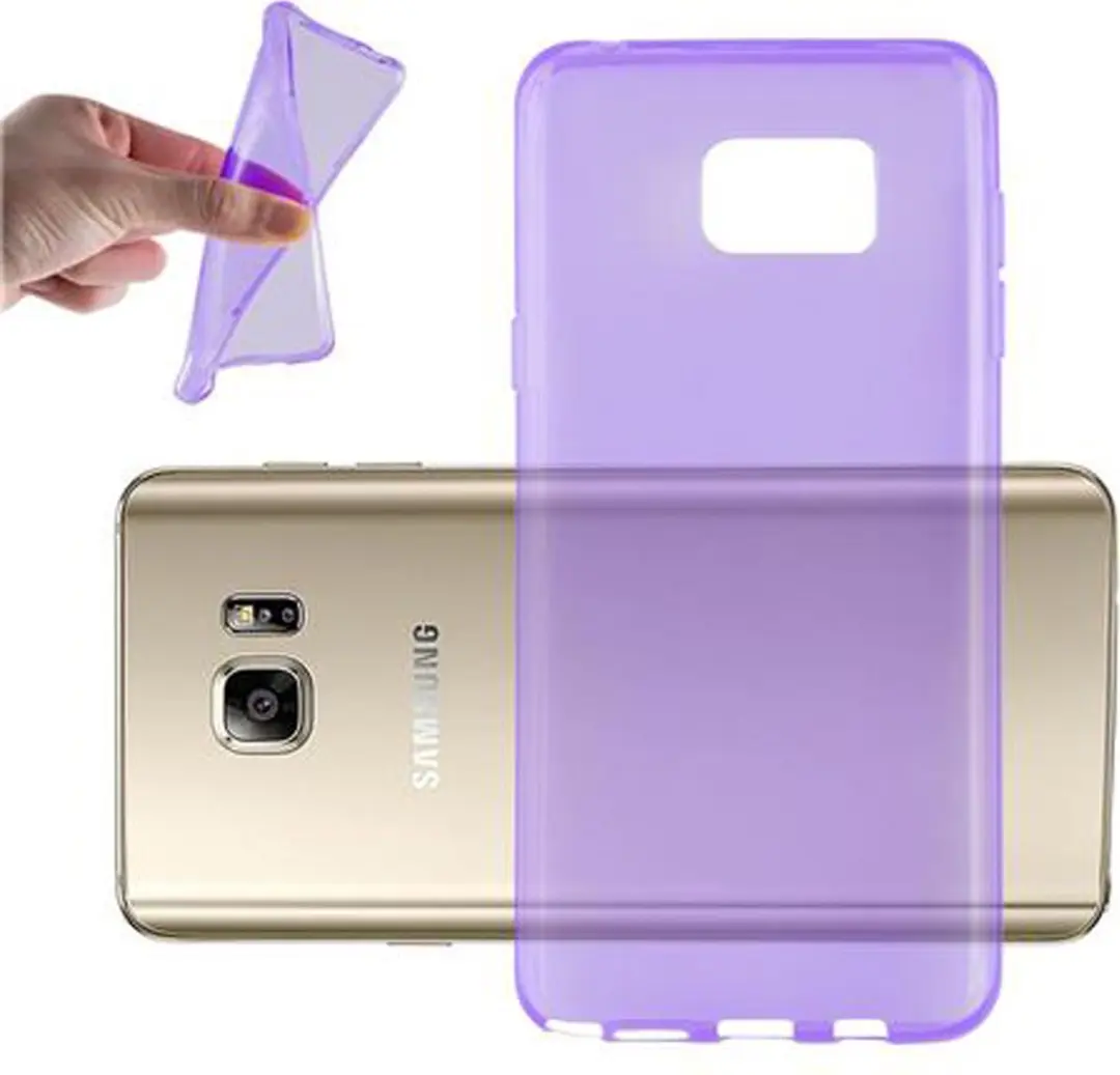 Cadorabo Hoesje geschikt voor Samsung Galaxy NOTE 5 in TRANSPARANT PAARS