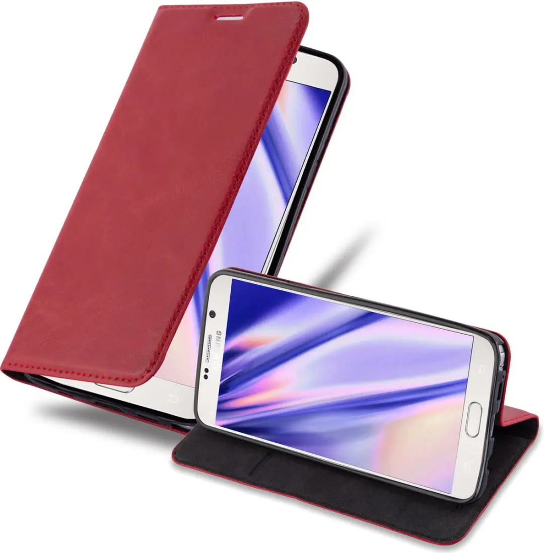 Cadorabo Hoesje geschikt voor Samsung Galaxy NOTE 5 in APPEL ROOD