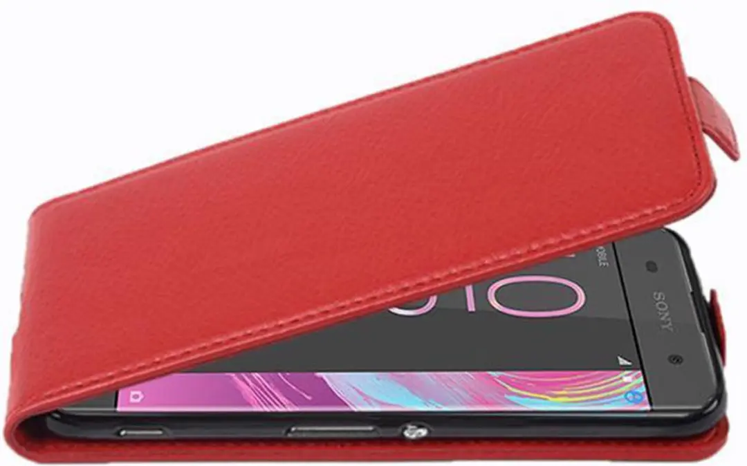 Cadorabo Hoesje geschikt voor Sony Xperia XA in INFERNO ROOD