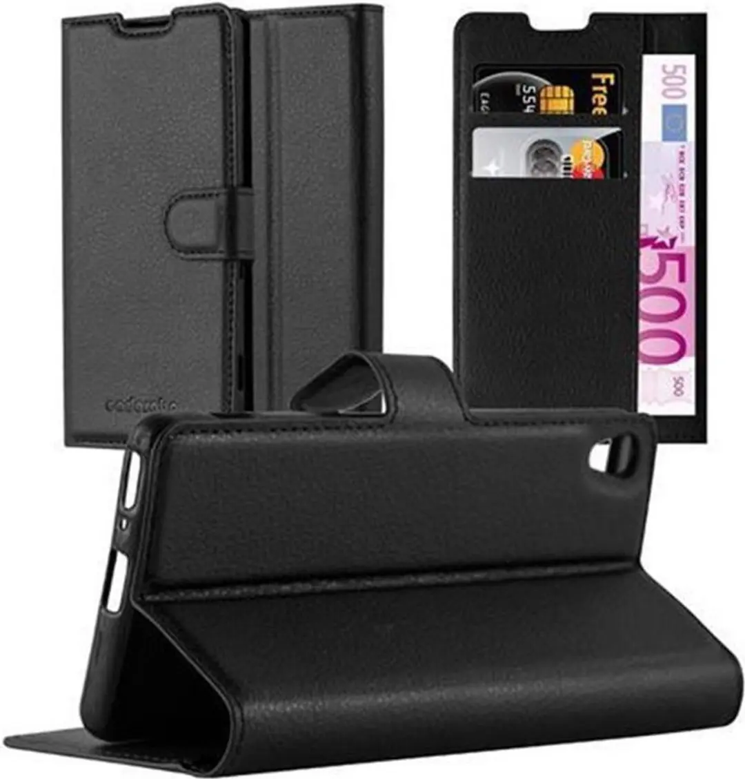 Cadorabo Hoesje geschikt voor Sony Xperia XA in PHANTOM ZWART
