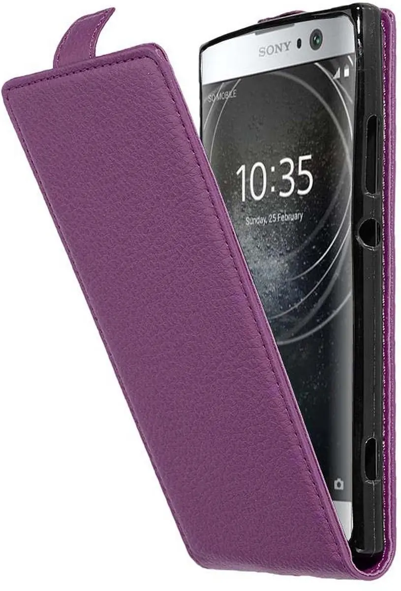 Cadorabo Hoesje geschikt voor Sony Xperia XA2 in BORDEAUX PAARS
