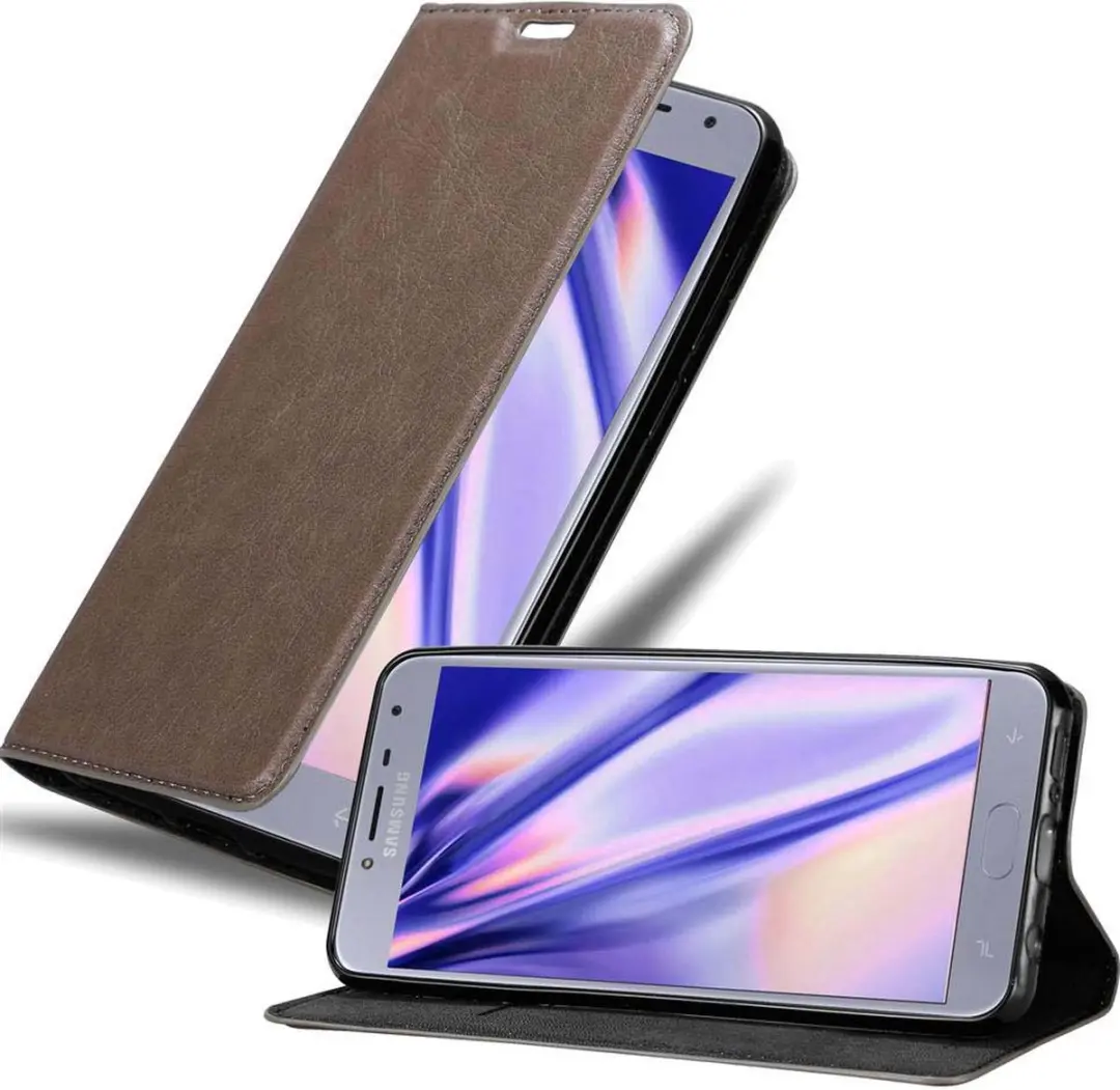 Cadorabo Hoesje geschikt voor Samsung Galaxy J4 2018 in KOFFIE BRUIN