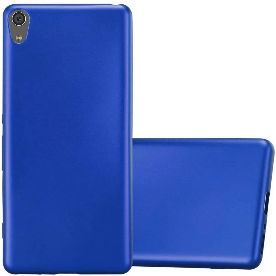 Cadorabo Hoesje geschikt voor Sony Xperia XA in METAAL BLAUW