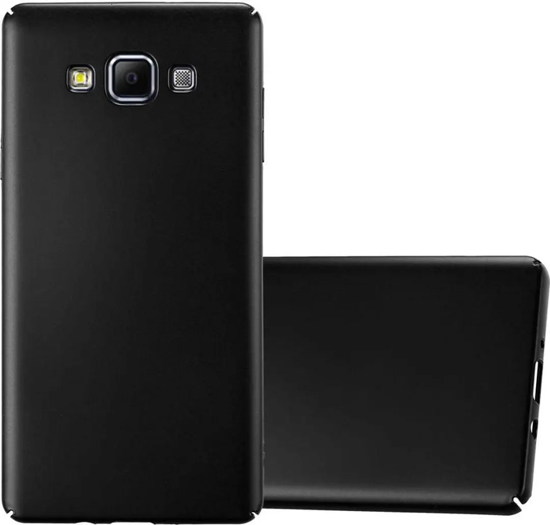 Cadorabo Hoesje geschikt voor Samsung Galaxy A7 2015 in METAAL ZWART