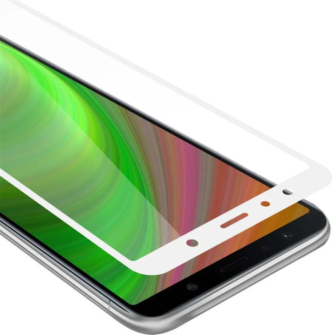 Cadorabo Screenprotector geschikt voor Samsung Galaxy A7 2018 Volledig scherm pa