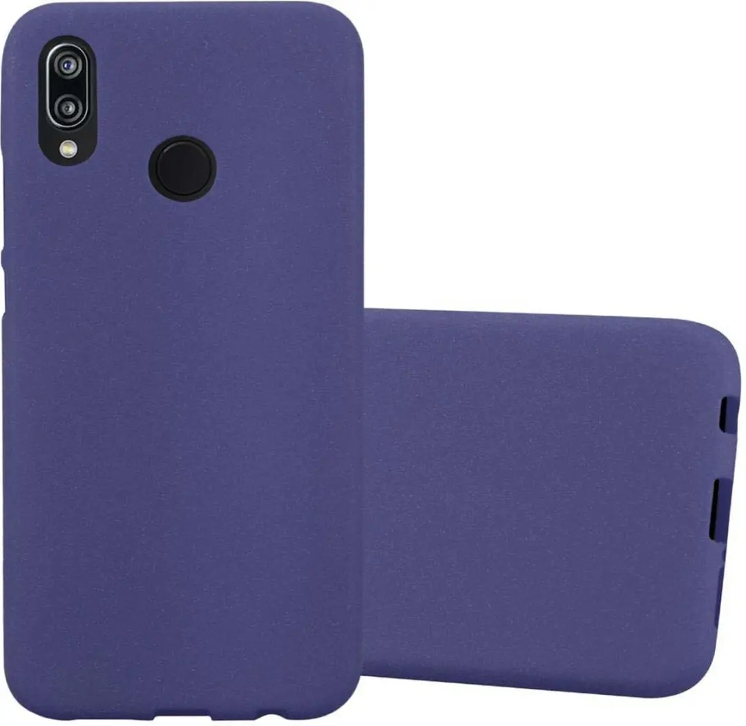 Cadorabo Hoesje geschikt voor Huawei P20 LITE 2018 / NOVA 3E in FROST DONKER BLA
