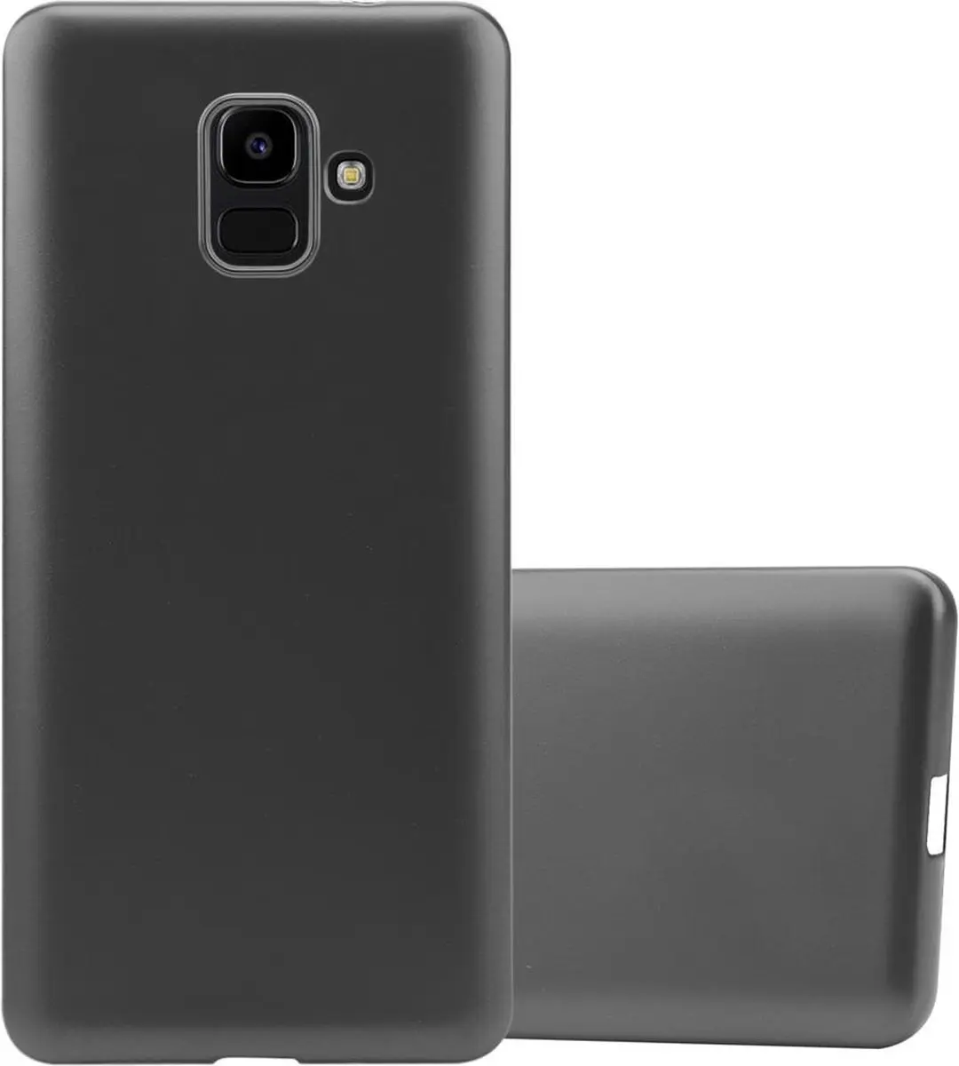 Cadorabo Hoesje geschikt voor Samsung Galaxy J6 2018 in METALLIC GRIJS