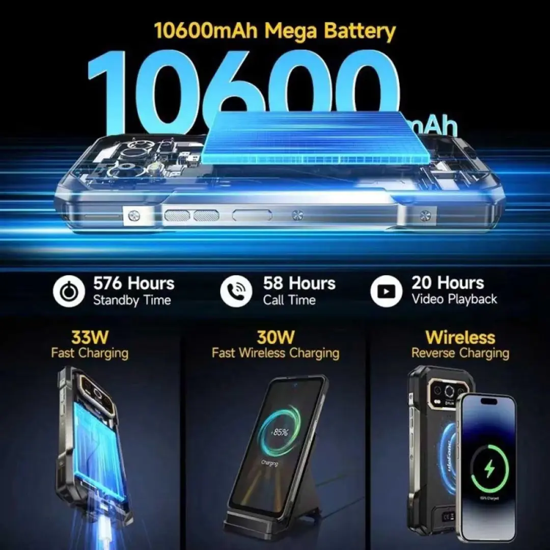 Ulefone Armor 27T Pro+ robuuste smartphone - 256GB - Zwart - afbeelding 6 van 6