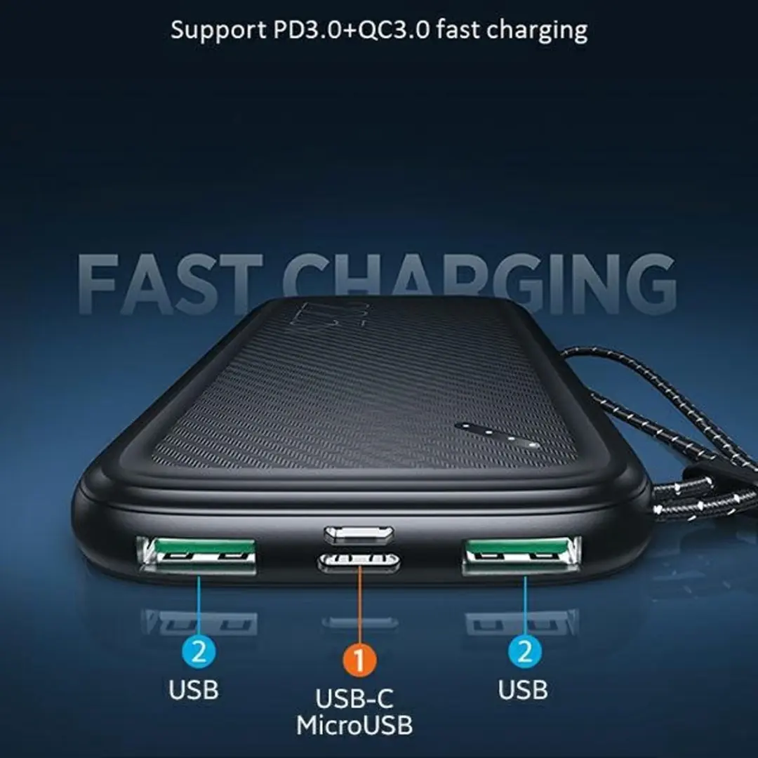 USAMS PB56 Powerbank US-CD151 - 10000mAh - Wit - afbeelding 3 van 6