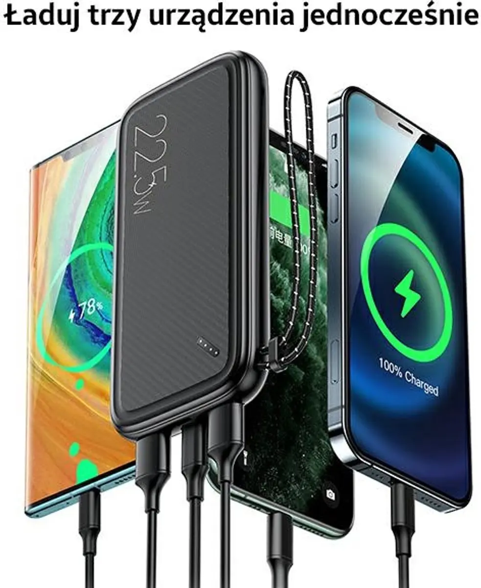 USAMS PB56 Powerbank US-CD151 - 10000mAh - Wit - afbeelding 5 van 6