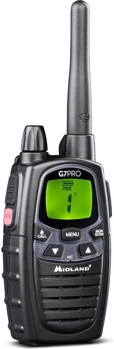 Midland G7 Pro C1090.14 PMR/LPD portofoon - Zwart - afbeelding 6 van 6