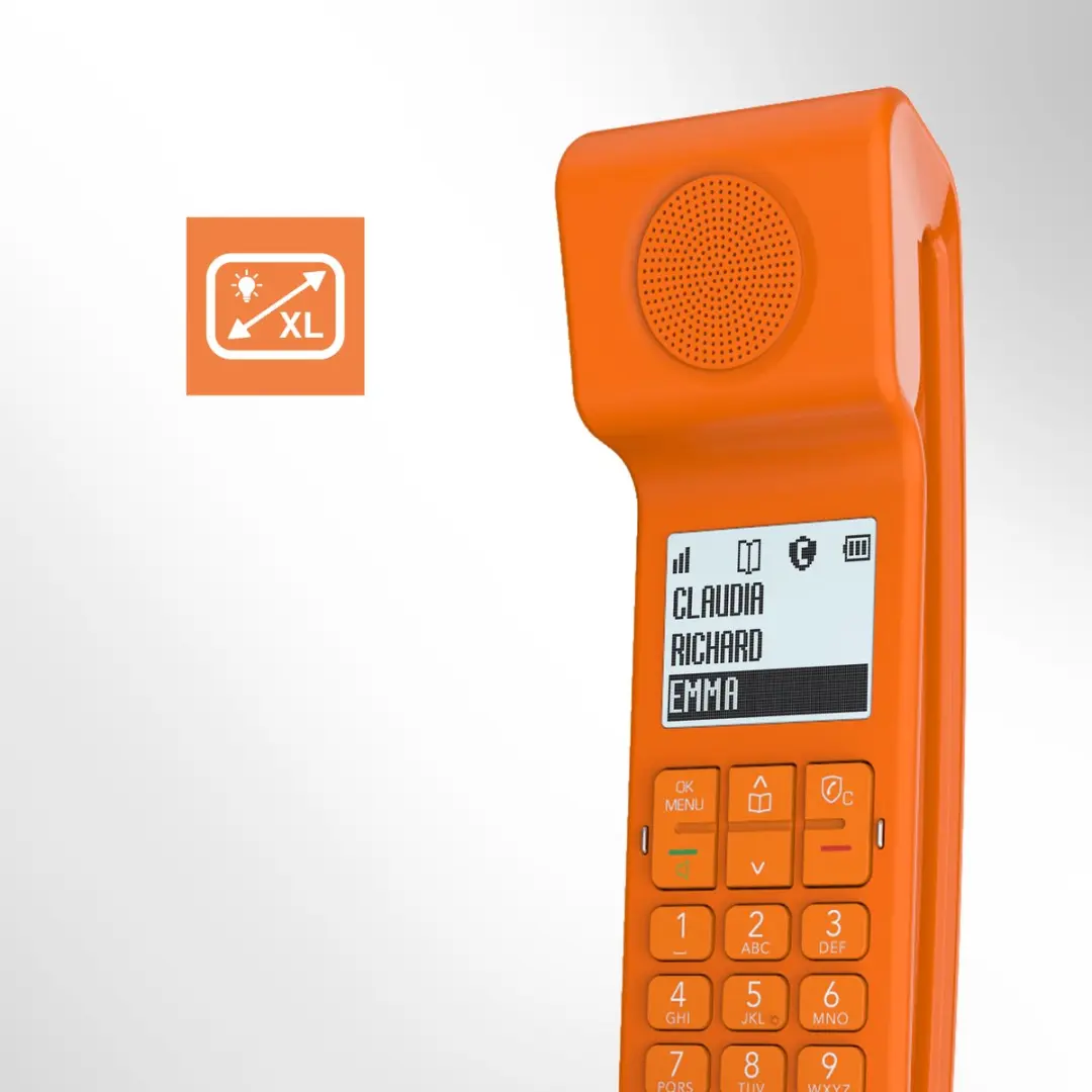 Alcatel E-pure Iconic ATL1428186 DECT Huistelefoon - Oranje - afbeelding 3 van 6