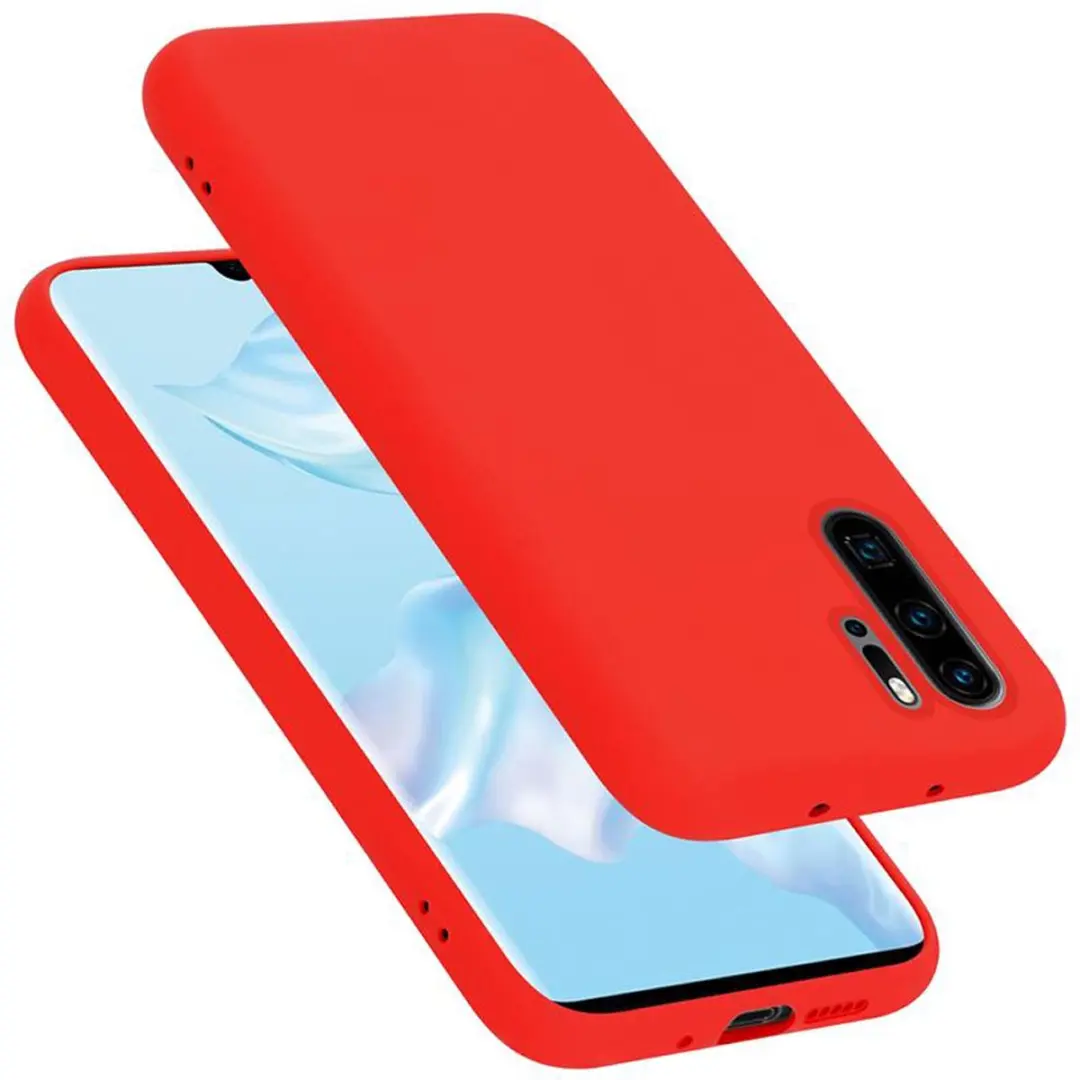 Cadorabo Hoesje geschikt voor Huawei P30 PRO in LIQUID ROOD