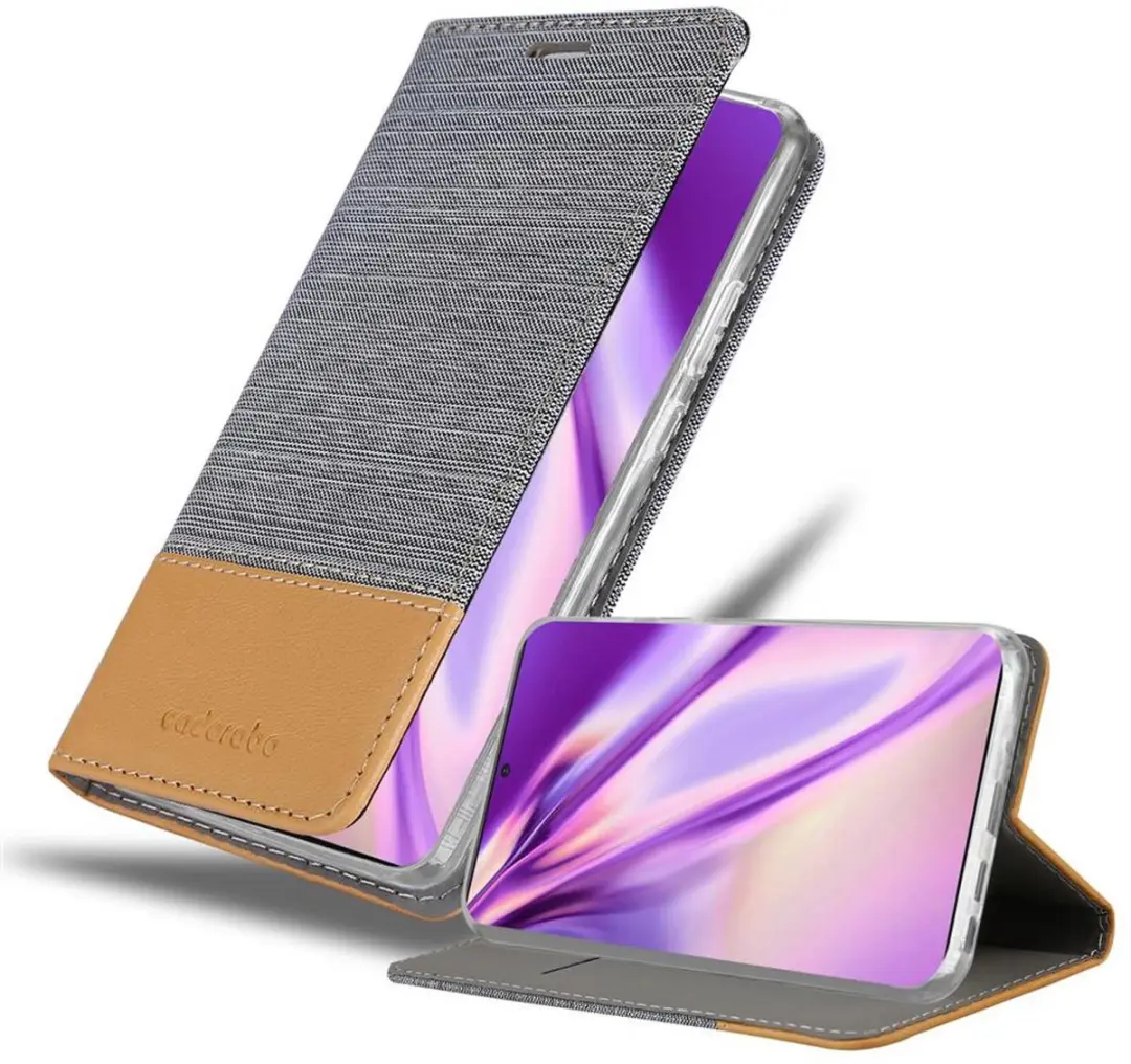 Cadorabo Hoesje geschikt voor Samsung Galaxy NOTE 20 PLUS in LICHTGRIJS BRUIN