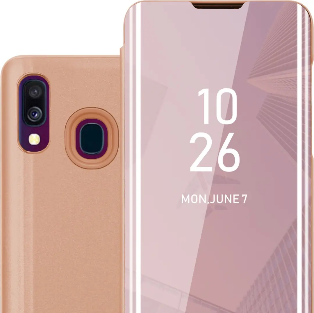 Cadorabo Hoesje geschikt voor Samsung Galaxy A40 in KUNZIET ROZE