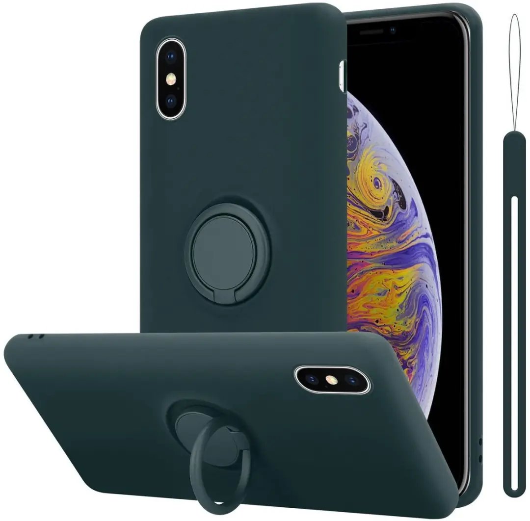 Cadorabo Hoesje geschikt voor Apple iPhone XS MAX in LIQUID GROEN