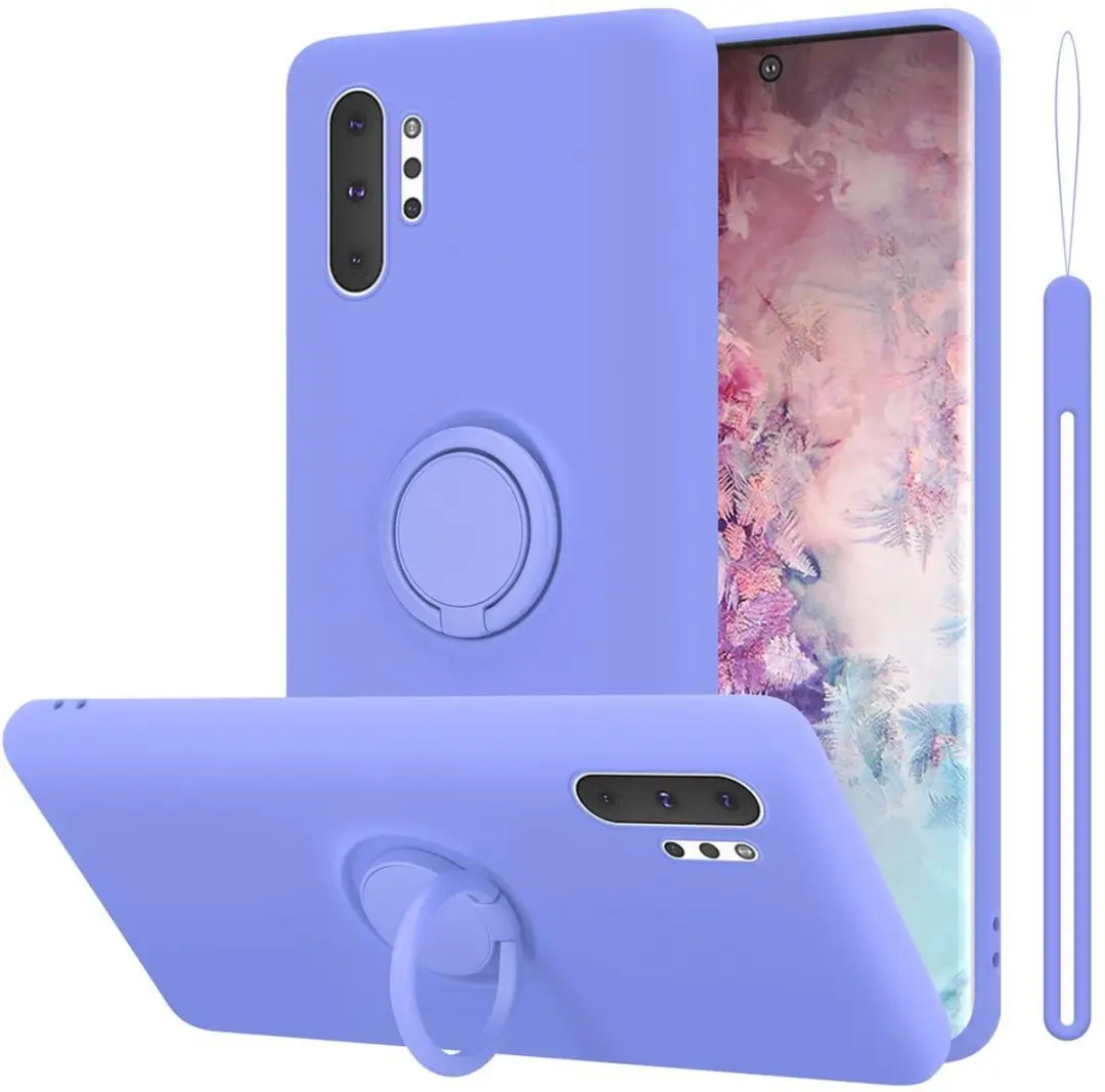 Cadorabo Hoesje geschikt voor Samsung Galaxy NOTE 10 PLUS in LIQUID LICHT PAARS