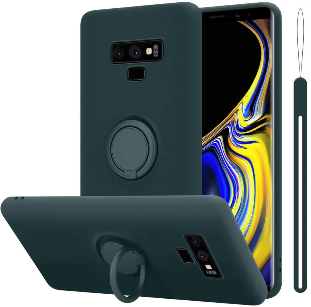 Cadorabo Hoesje geschikt voor Samsung Galaxy NOTE 9 in LIQUID GROEN