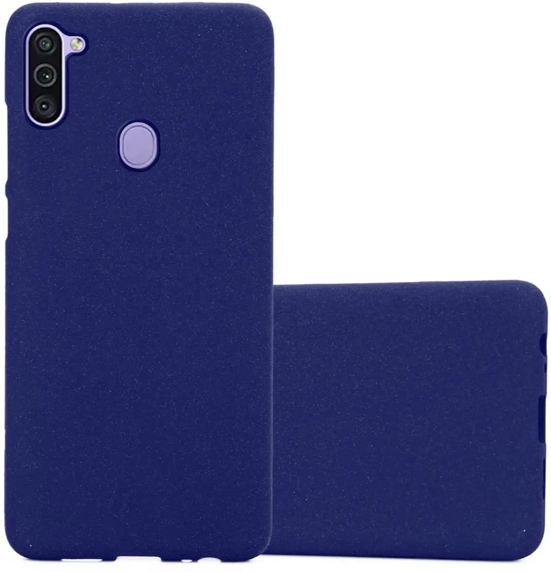 Cadorabo Hoesje geschikt voor Samsung Galaxy A11 / M11 in FROST DONKER BLAUW