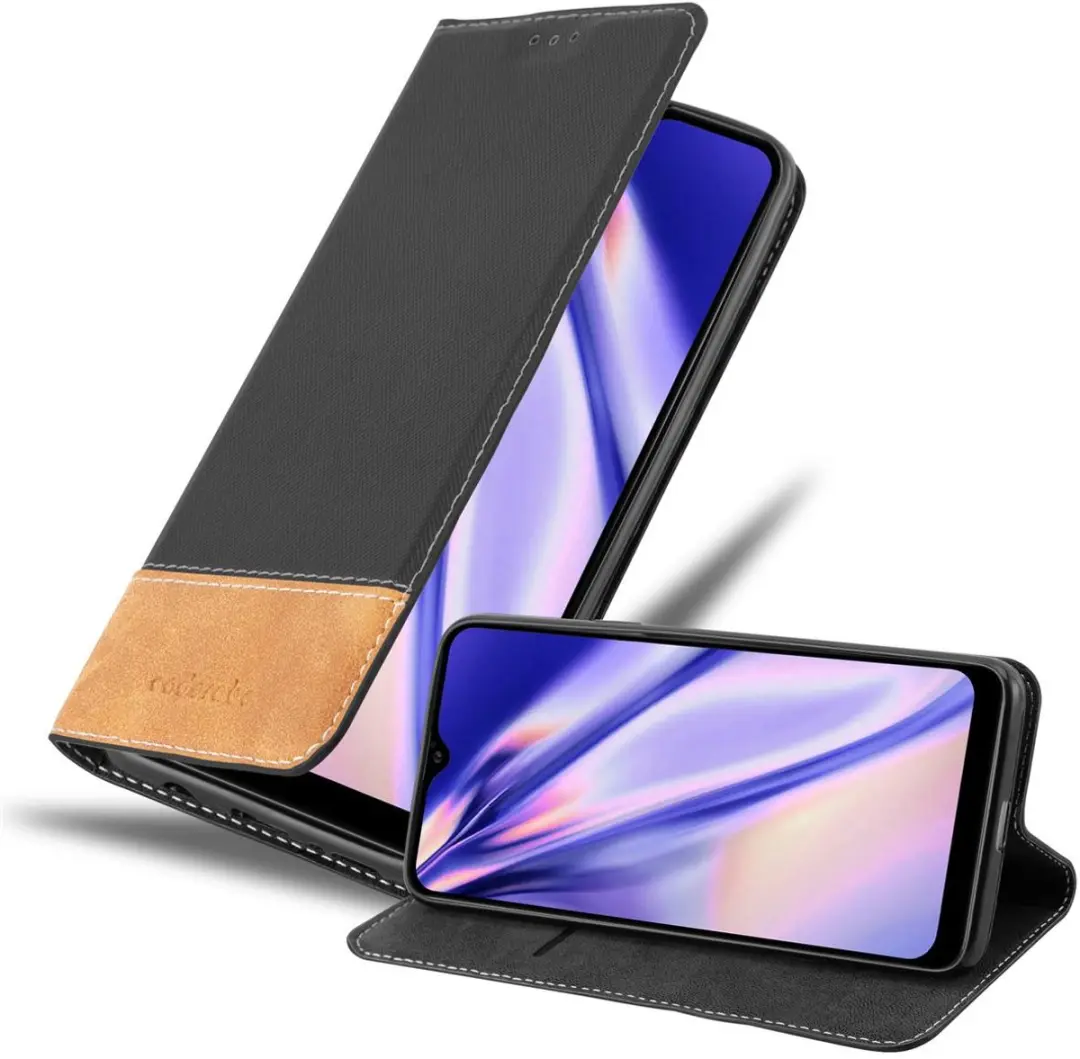 Cadorabo Hoesje geschikt voor Samsung Galaxy A10s / M01s in ZWART BRUIN