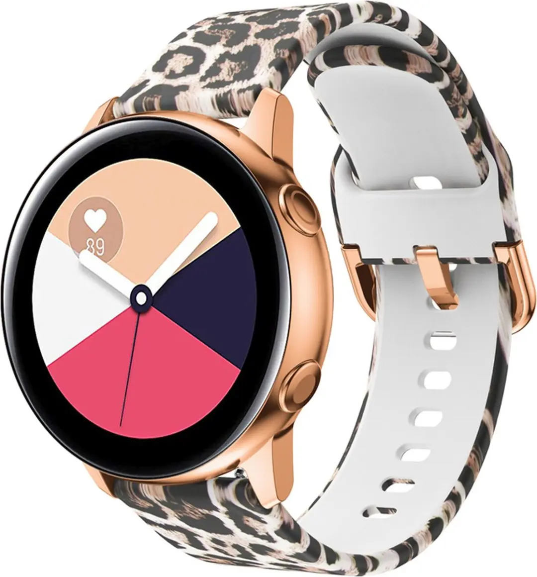 Cadorabo Silicone bandje 20mm geschikt voor Samsung Galaxy Watch 42mm / 3 / 4 /