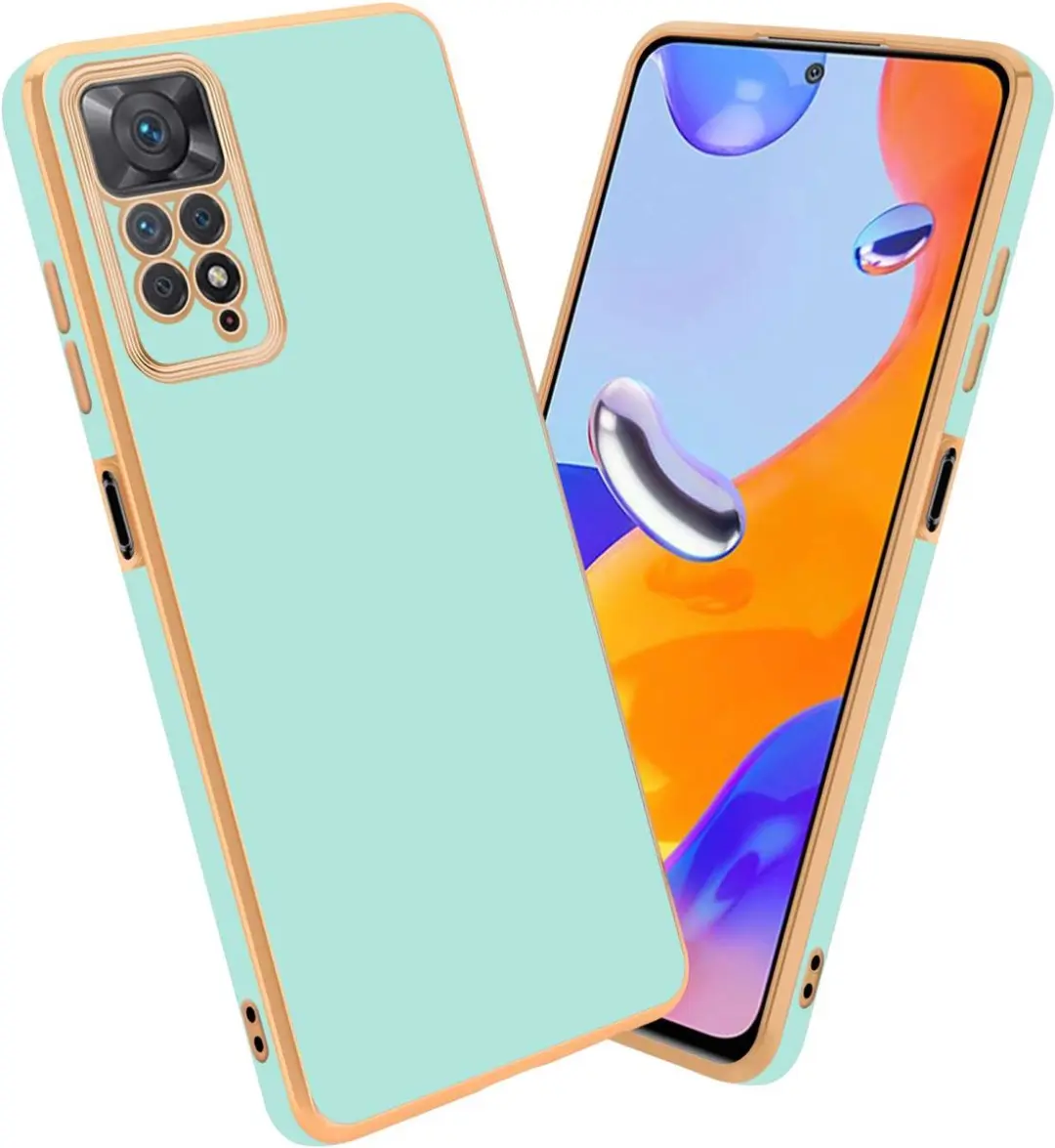 Cadorabo Hoesje geschikt voor Xiaomi RedMi NOTE 11 PRO 4G / 5G in Glossy Mintgro