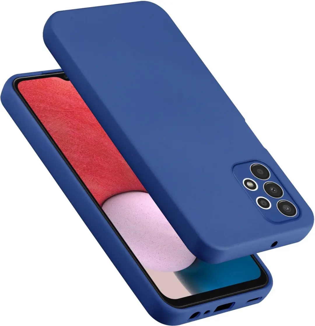 Cadorabo Hoesje geschikt voor Samsung Galaxy A13 4G in LIQUID BLAUW