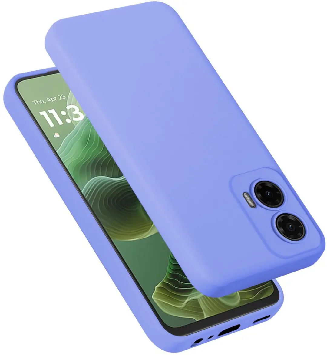Cadorabo Hoesje geschikt voor Motorola Moto G35 in LIQUID LICHT PAARS