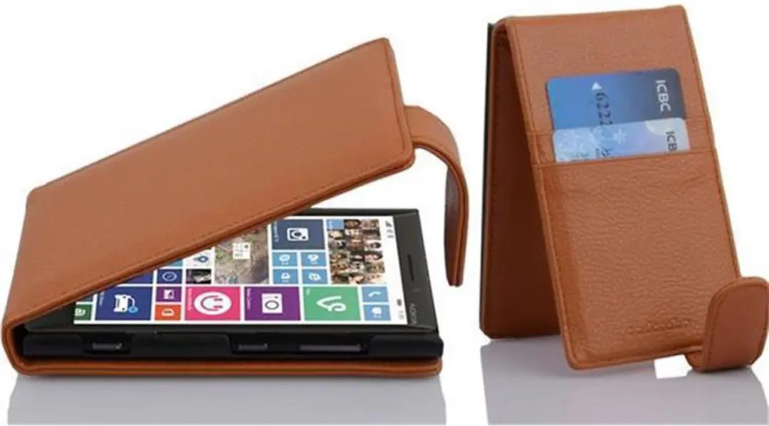 Cadorabo Hoesje geschikt voor Nokia Lumia 929 / 930 in COGNAC BRUIN
