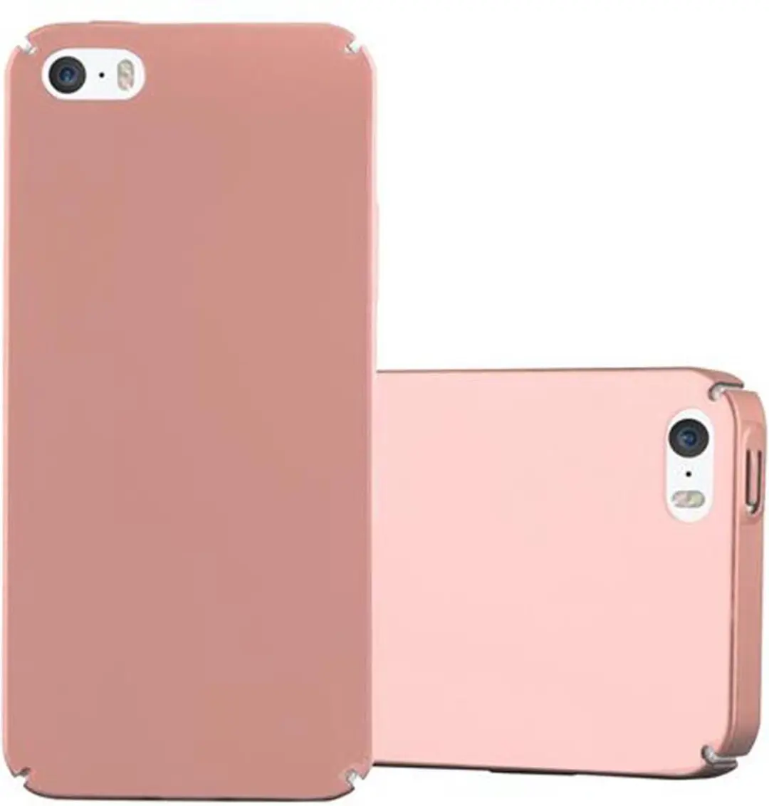 Cadorabo Hoesje geschikt voor Apple iPhone 5 / 5S / SE 2016 in METAAL ROSE GOUD