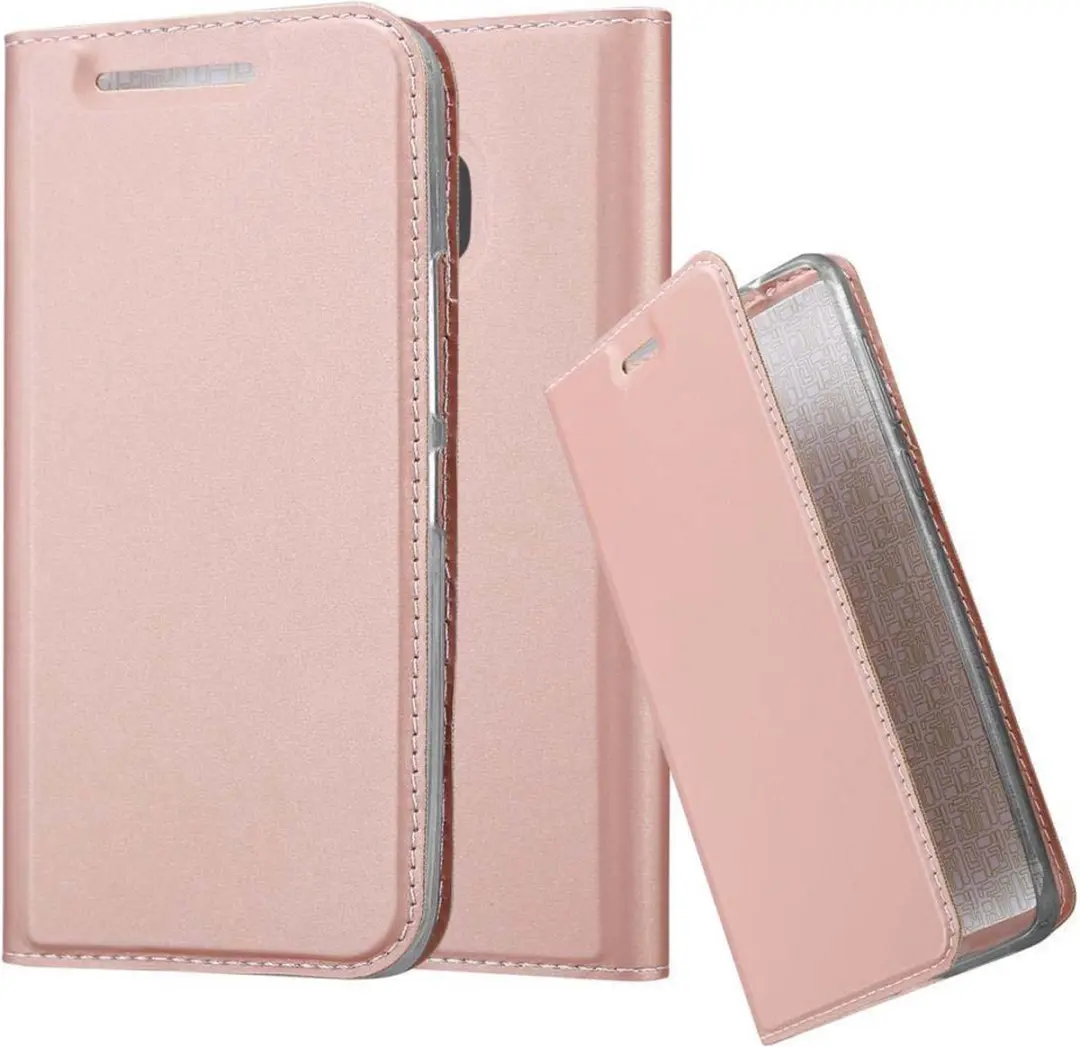 Cadorabo Hoesje geschikt voor HTC ONE M9 in CLASSY ROSE GOUD