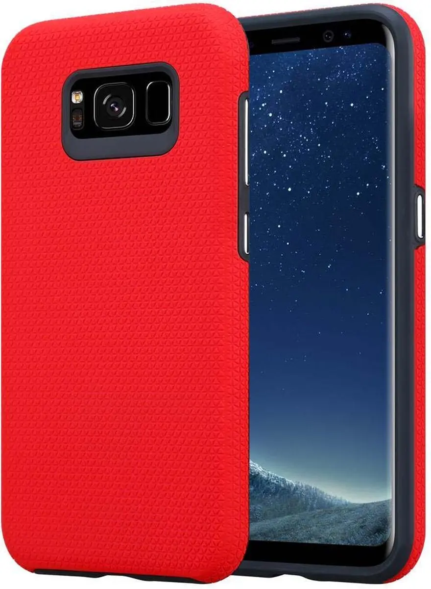 Cadorabo Hoesje geschikt voor Samsung Galaxy S8 in ANJERS ROOD