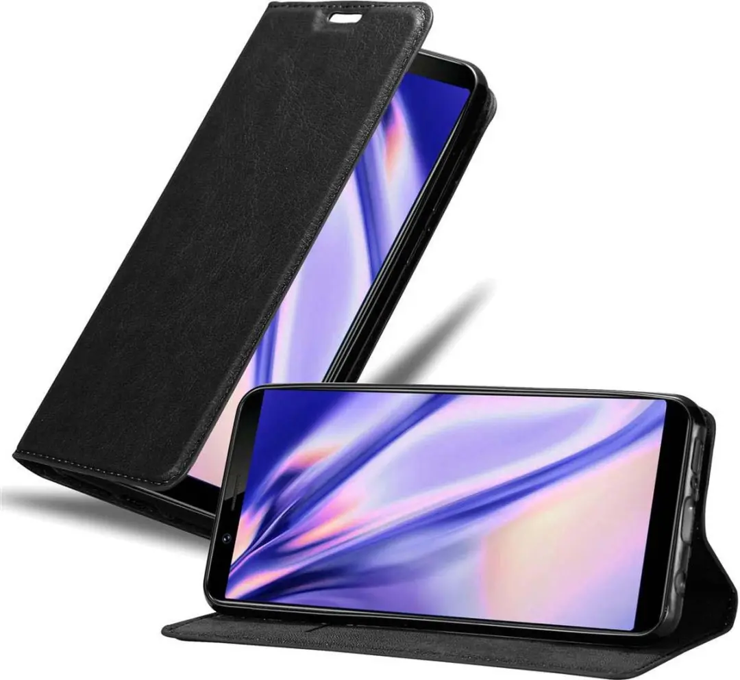 Cadorabo Hoesje geschikt voor Vivo Y71 in ZWARTE NACHT
