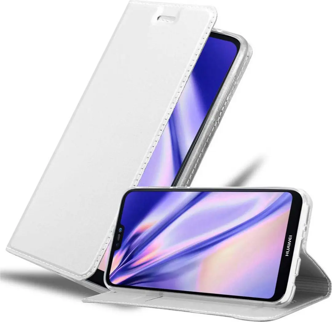 Cadorabo Hoesje geschikt voor Huawei P20 LITE 2018 / NOVA 3E in CLASSY ZILVER