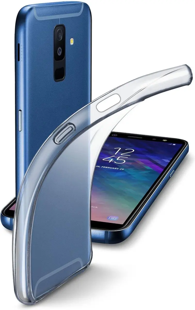 Cellularline Finecgala6Pl18T Backcover Galaxy A6 Plus (2018) Glas (Helder)
