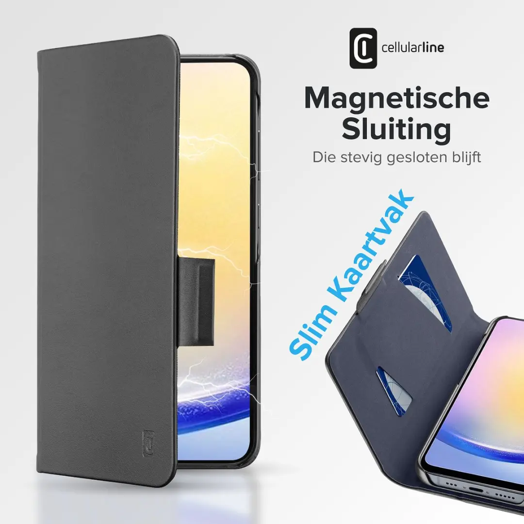 Cellularline Book Hoesje Galaxy A26 BOOK3GALA26K - Zwart - afbeelding 6 van 6